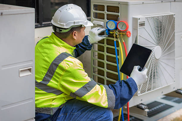 Professional Hvac Maintenance technician working in Brighton, MI